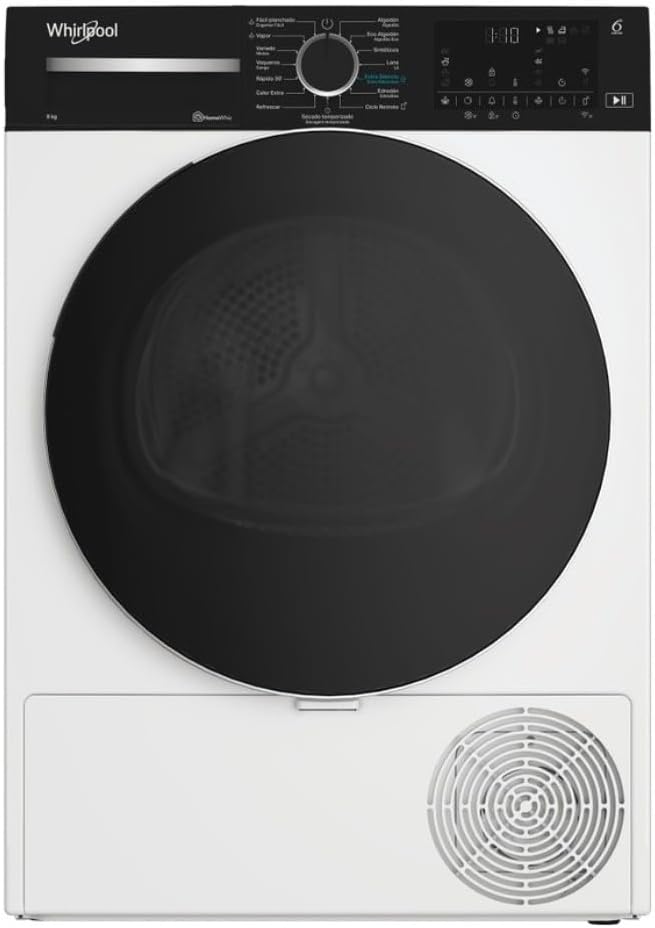 Whirlpool Secadora con bomba de calor, Secadora Bomba de Calor Libre Instalación C WD 96M WBR SPT, 9 kg, Clase C, Blanca