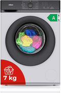 NILSON NL7201AI Lavadora, 7Kg Carga Frontal Blanco. 1600W, 1200rpm, Motor Inverter, 11 Programas, Función Stop&Go, Tambor Diamante, Clase de