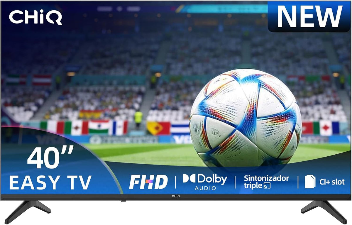 CHiQ 40D210M Televisor, Easy Series Televisor LED FHD de 40 Pulgadas (100cm)