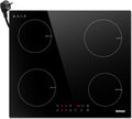 Placa de cocina de Karinear, Induccion 4 Fuegos 60 CM con Enchufe, Inducción 3500 W