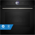 HRG7361B1 de Bosch, horno empotrable, Horno Multifunción, Vapor Añadido, Serie 8, AirFry, negro