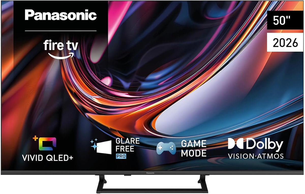 Panasonic Televisor, TV-50W80C, 4K UHD Vivid QLED+, Glare Free Pro, Fire TV, Smart TV