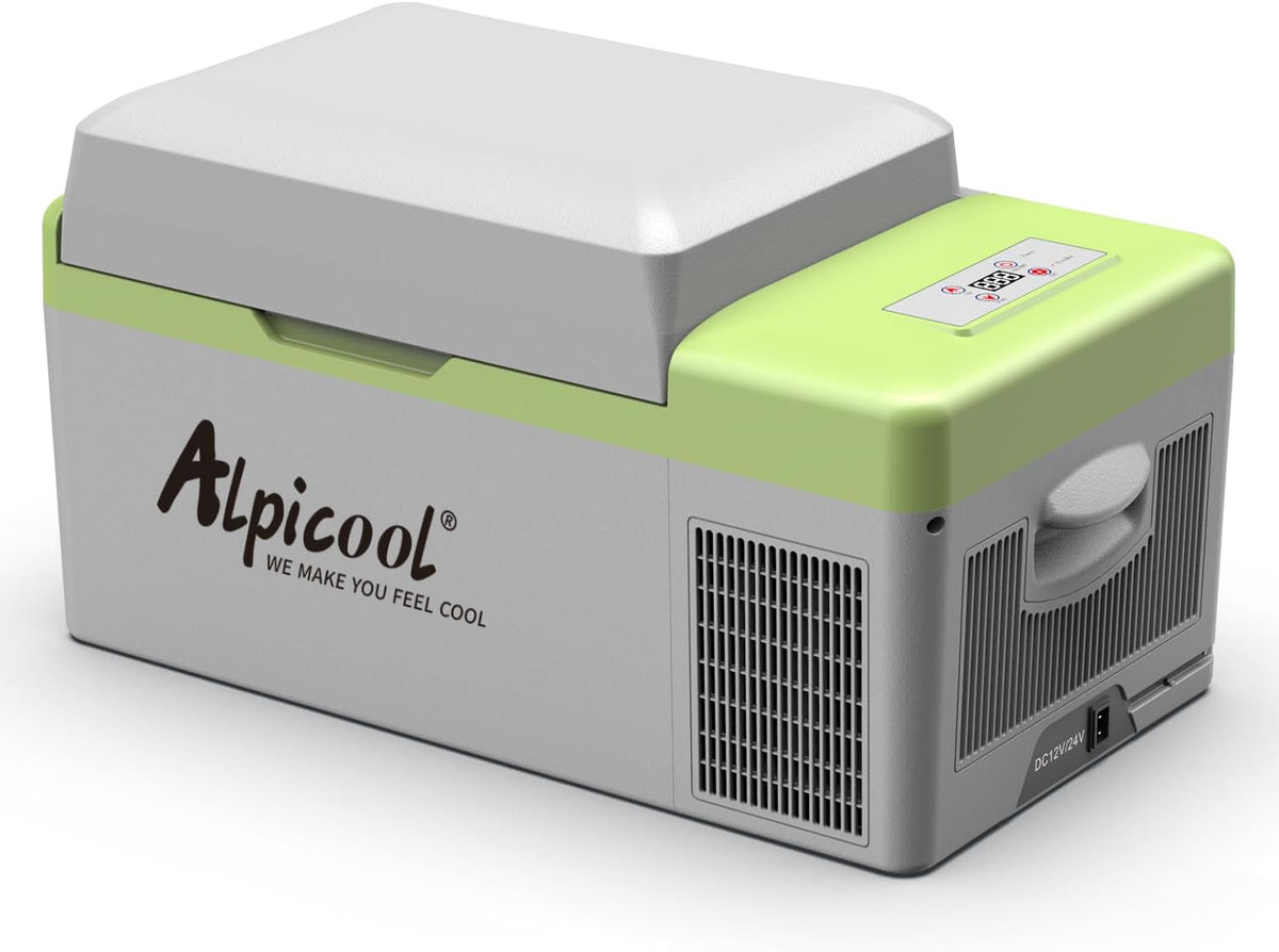 Y20T de Alpicool, nevera portátil, 20L Mini Nevera de Coche portátil Eléctrica 12/24V CC Refrigerador de Coche para Hogar Aire Libre Camping, Viajes