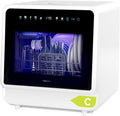 magicplux Lavavajillas compacto, Lavavajillas de Encimera 6+2 Programas, 1-24h Inicio Diferido