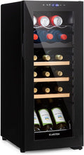 Vinoteca nevera frigorífico, de 18 botellas - Modelo independiente con 2 zonas de refrigeración - Equipado con compresor de eficiencia energética
