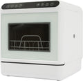 Tenddya Lavavajillas compacto, Lavavajillas de mesa Mini Lavavajillas con depósito de agua integrado de 6 l, sin conexión de agua, Lavavajillas