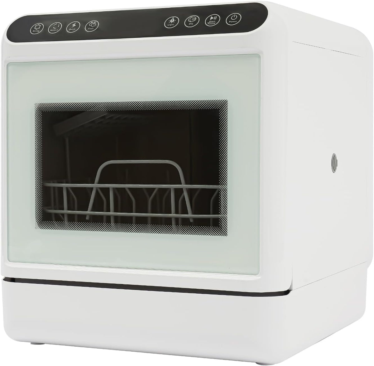 Tenddya Lavavajillas compacto, Lavavajillas de mesa Mini Lavavajillas con depósito de agua integrado de 6 l, sin conexión de agua, Lavavajillas