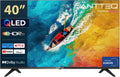 Televisor Antteq, AV40F5Q Televisor 40 Pulgadas 2K QLED Smart TV Bluetooth con Triple-Tuner DVB-T/T2 / S2 / C, H.265/HEVC，App Store, Netflix, Prime