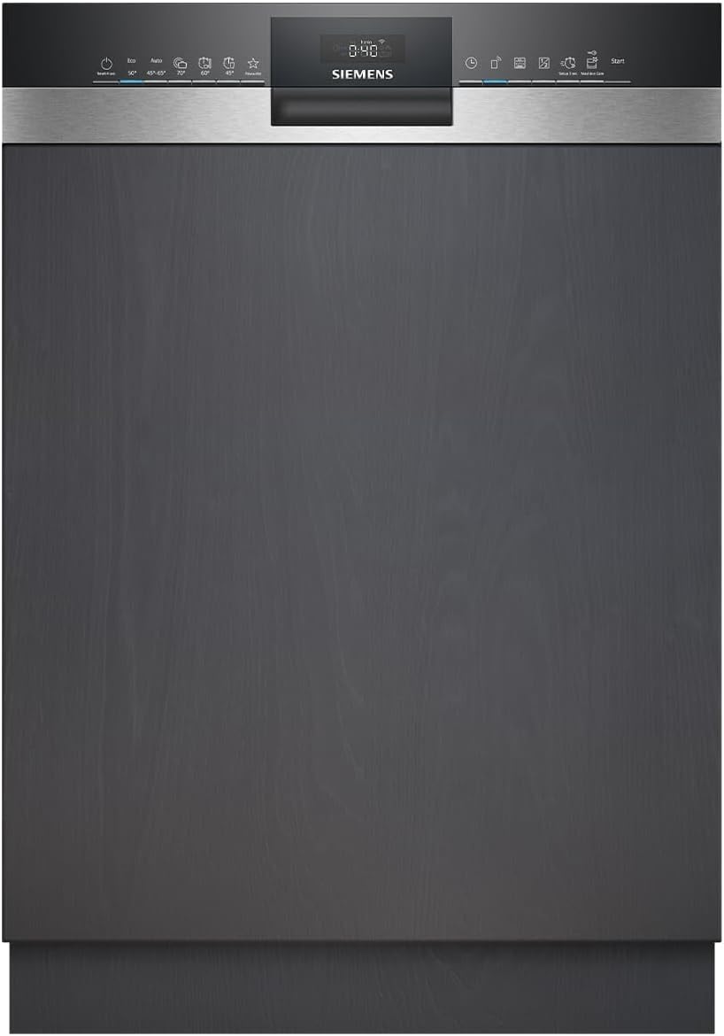 SIEMENS SX53ES22CE Lavavajillas, iQ300 - Lavavajillas inteligente, parcialmente integrado, XXL, 60 cm, fabricado en Alemania, cajón para cubiertos