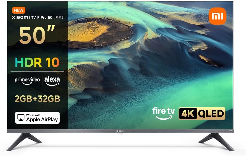 Xiaomi L50MB-FPEU Televisor, TV F Pro 50 Pulgadas (127 cm), 4K UHD QLED Smart Fire TV