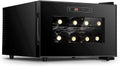 Vinoteca Nevera independiente para 8 botellas con control digital, puerta de cristal, Generic