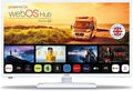 Smart TV Televisor Inteligente White Traveller de 32 Pulgadas y 12 voltios, WebOS rápido, Bluetooth, Netflix, Apple TV y DAZN para autocaravanas y