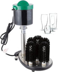 Limpiadores de vidrio Generic, Lavadora eléctrica de vidrio para uso comercial, dispositivo automático de limpieza de copas de vino con 5 cepillos