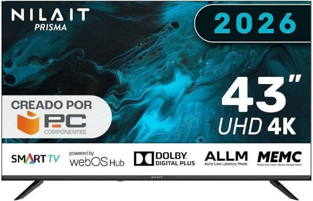 Nilait Smart TV, Prisma, Smart TV 43' 4K UHD LED WebOS HDR WiFi Control por Voz