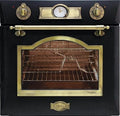 Horno empotrable de Kaiser, EG 6345 Em - Horno de gas empotrado 60 cm, Retro Empire Design negro esmaltado, pincho giratorio, parrilla de infrarrojos