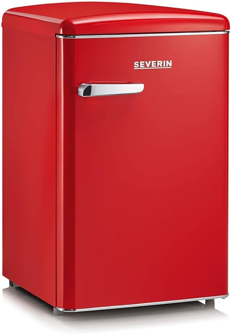 Mini frigorífico de Severin, Retro Table Fridge, 108L, Red