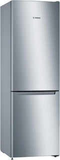 Frigorífico combi Electrodomésticos, Serie 2, Frigorífico combinado de libre posicionamiento, 186 x 60 cm, Inox look, KGN36NLEA, Bosch