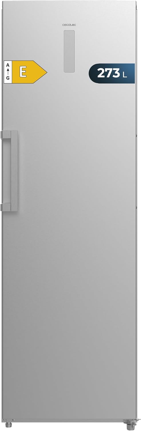 Congelador vertical de Cecotec, de 273L Acero Bolero CoolMarket UF 273 Inox E