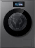 Samsung Lavadora, 9 kg, 1400 rpm, clase energética A, pantalla táctil, lavado AI, Ecobubble, opción QuickDrive, plata oscura, WF90H09C4ST2