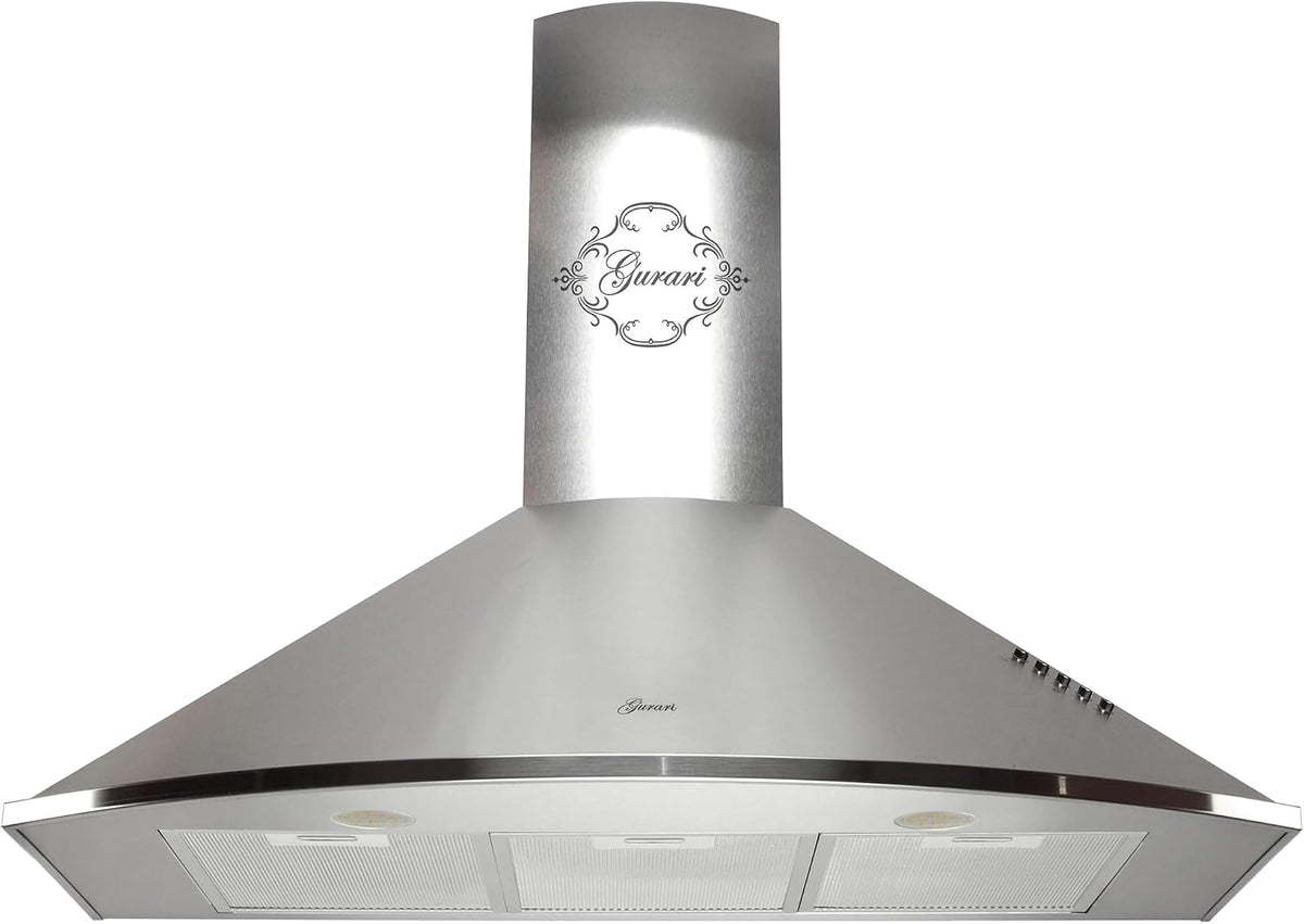 Campana extractora 046 IS Campana Extractora de Pared 90 cm • 1000 m³/h • Lujo • 3 Velocidades • LED • Acero Inoxidable • Recirculación Posible