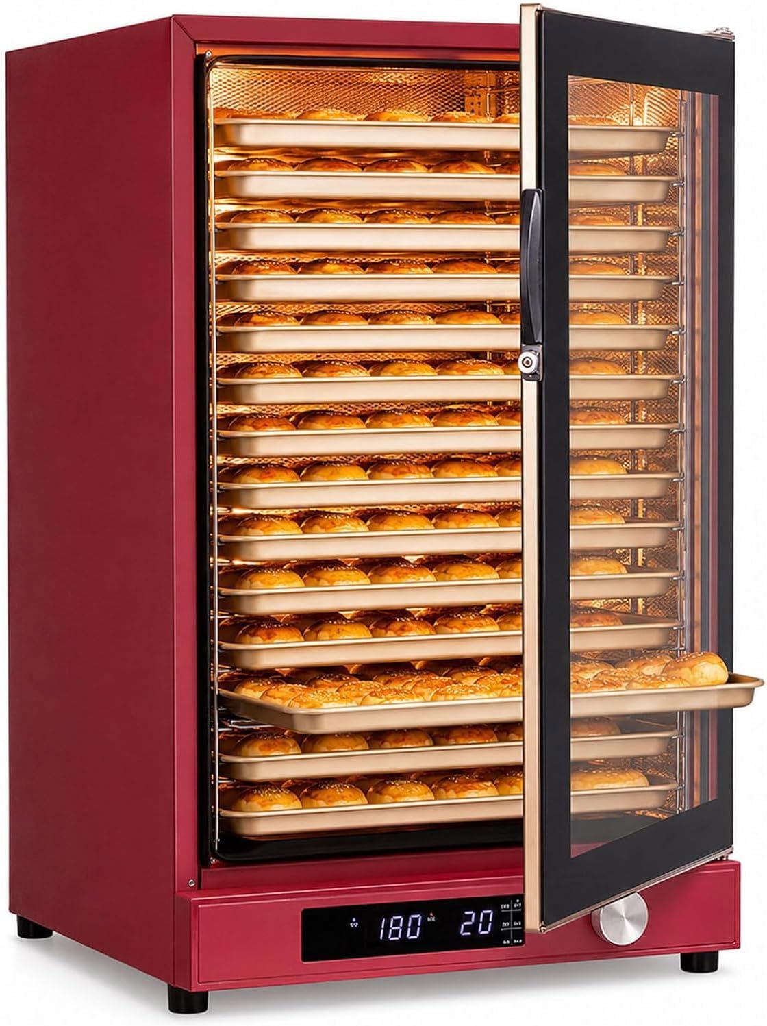 Horno de convección de BDJSN, Convección Profesional De 120 L, 15 Niveles Para Hornear, Fermentar Y Secar, Circulación De Aire Caliente Con Doble