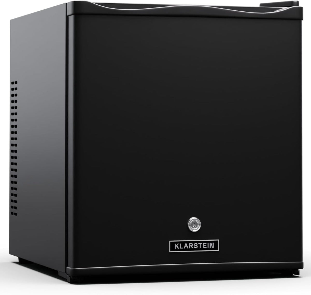 KLARSTEIN Mini frigorífico, Minifrigorífico, 28L, con puerta de cristal, para bebidas y aperitivos, pequeño y silencioso, Estantes regulables