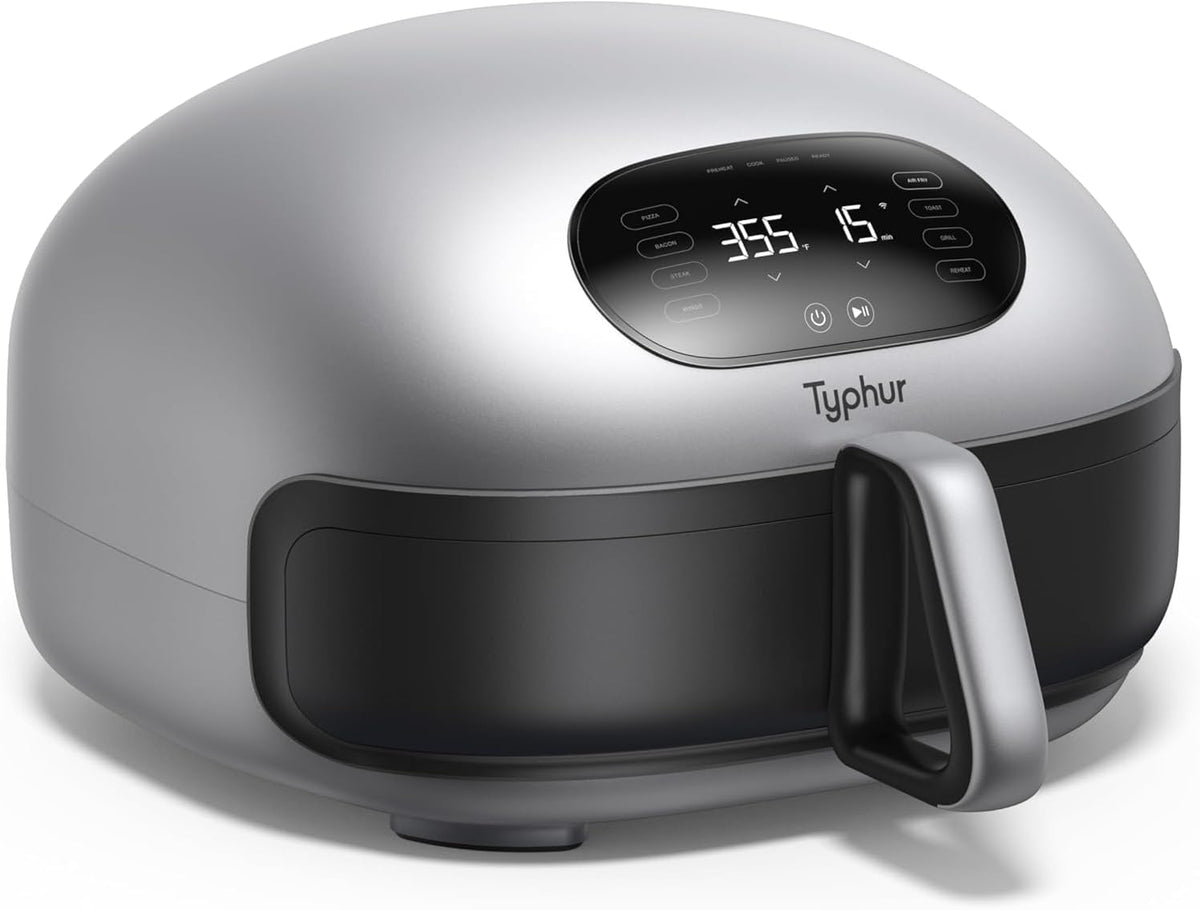 Typhur Freidora de aire, Dome 2 Freidora de Aire Grande e Inteligente, 5, 3 L con Autolimpieza