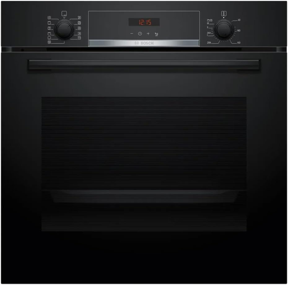 Horno empotrable Bosch, HBA574BB3 Serie 4 - Horno empotrable (60 x 60 cm, autolimpieza de pirólisis, control de pantalla LED, programas automáticos