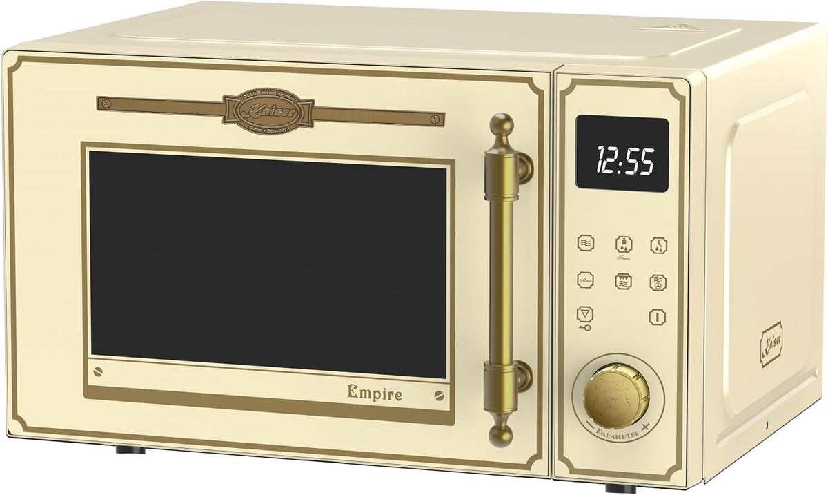 Microondas de convección combinada Empire M 2530 ElfEm Retro - Microondas (25 L, con parrilla de aire caliente, 25 funciones), Kaiser
