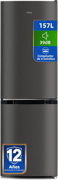 FBM157L42 de CHiQ, frigorífico combi, 157L Frigorífico Combi Low-Frost Inox Oscuro ()