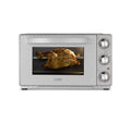 Horno de convección de Caso, TO 26 SilverStyle - Horno de sobremesa de acero inoxidable con Bandeja recogemigas y piedra para pizza, capacidad de 26 L