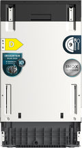 Cecotec Lavavajillas estrecho, Lavavajillas 45 cm Integrable Bolero Aguazero 4250 Full-BI. 9 Cubiertos, 6 Programas, Bajo Consumo, Motor Inverter Plus