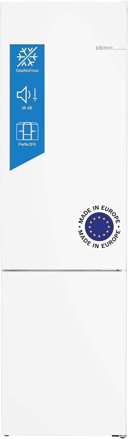 KGN39VWDC de Bosch, frigorífico combi, Serie 4, 60 cm, Total NoFrost, blanco
