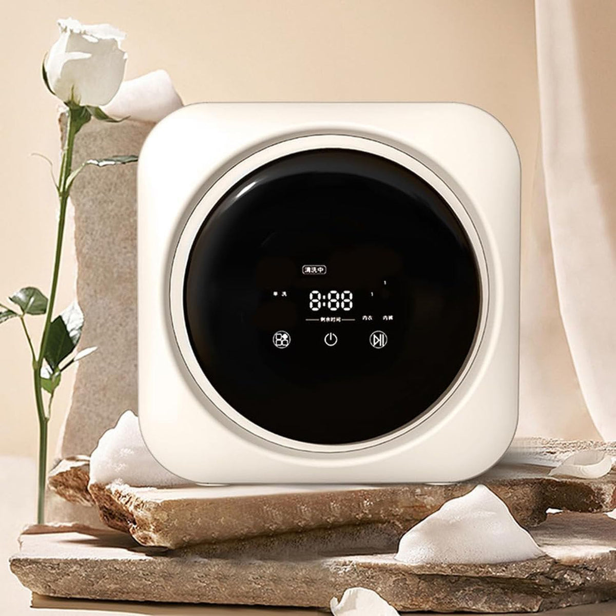 Generic Lavadora, de ropa interior independiente de 3, 5 l, eléctrica de pared, totalmente automática, compacta, para calcetines pequeños, con