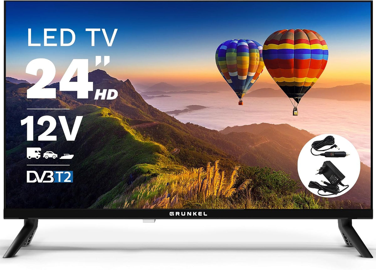 Grunkel LED-246WB12V Smart TV, Smart TV LED 24' HD
