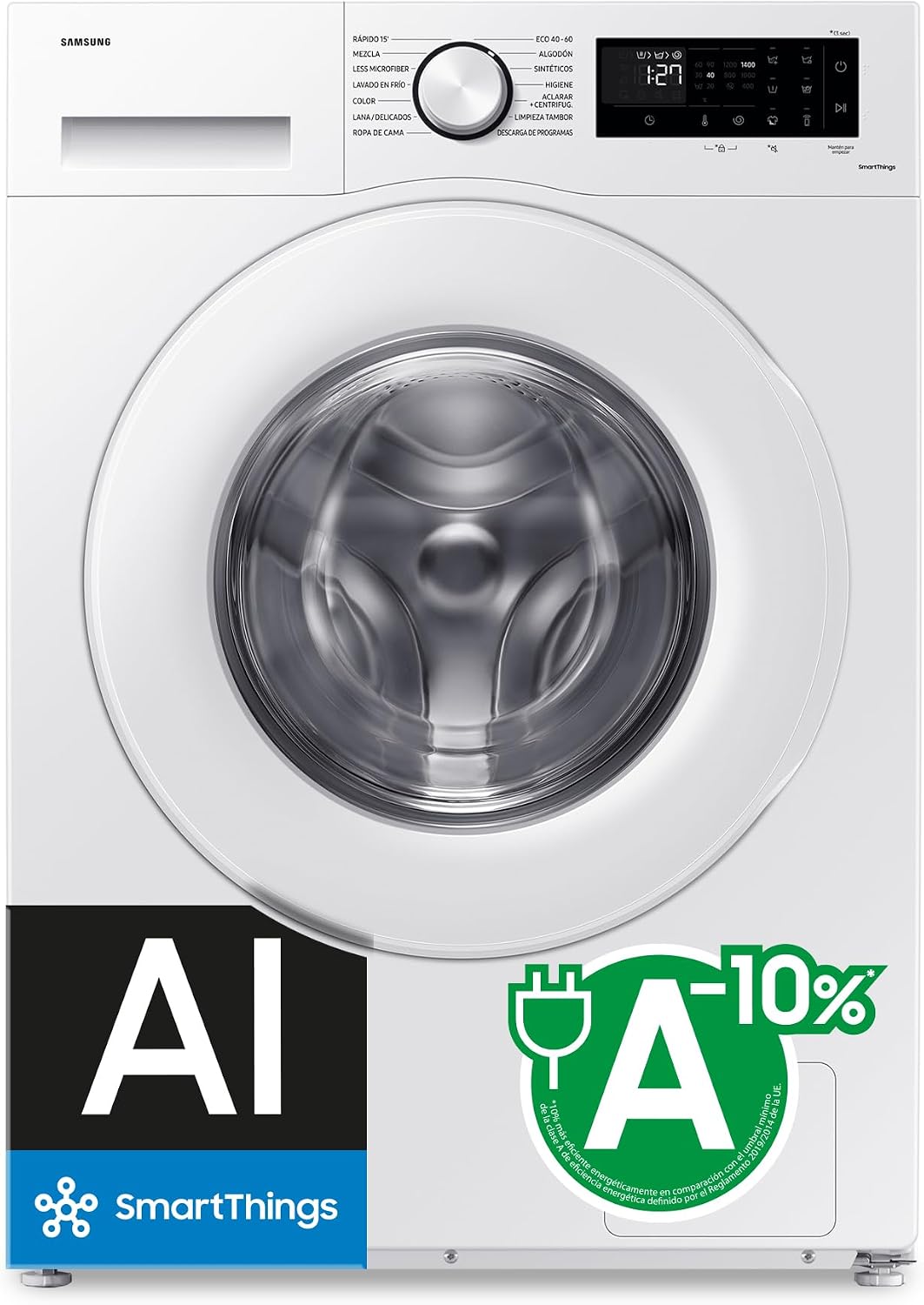 Samsung A-10 Lavadora, Carga Frontal 9Kg Clase % WW90CGC04DTEEC