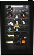 Vinoteca de CANDY, DiVino CWC 021 M/NF Vinoteca Vino, 21 botellas, App HOn con tecnología Vivino, estantes cromados, 39 dB, Clase G, 40 x 55 x 70 cm
