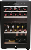 Haier Vinoteca, Wine Bank 50 Series 7 HWS42GDAU1- Vinoteca de 42 botellas, Estantes de madera, Filtro Anti-UV, Filtro de carbón, Refrigeración por