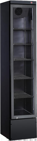 Frigoríficos para bebida Frigorífico para Bebidas GSC2133B-NC, 166L, 5 estantes ajustables, Puerta de Vidrio con Cerradura, Luces LED, negro, METRO
