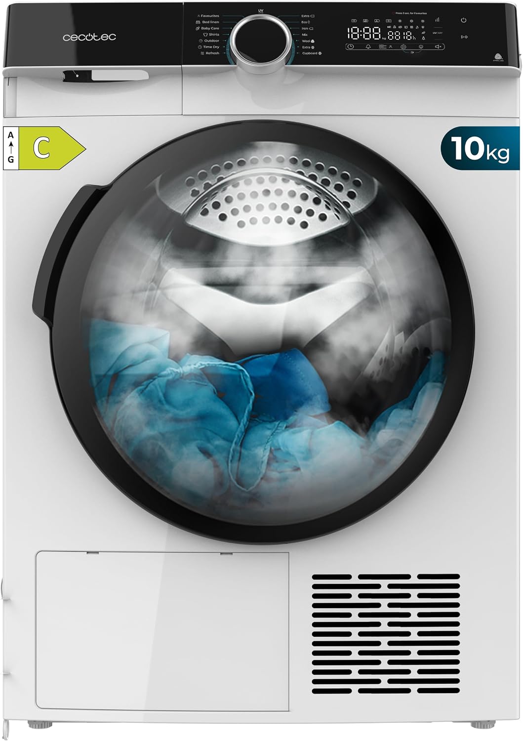 Secadora con bomba de calor Secadora de Ropa Bomba de Calor 10kg Bolero Dresscode Dry 10505 Inverter. Clase Equivalente A+++, 14 Programas, Funciones