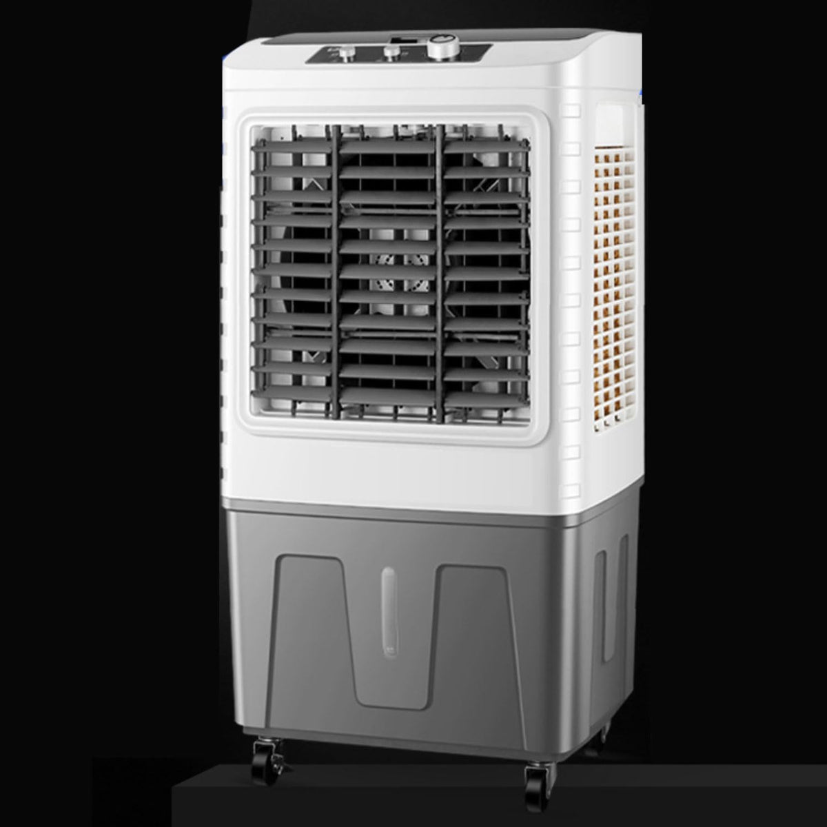 Generic Aire acondicionado portátil, Enfriador evaporativo de 1800 CFM con tanque de agua de 50 L, 3 velocidades, 2 modos, 4 cajas de hielo, aire