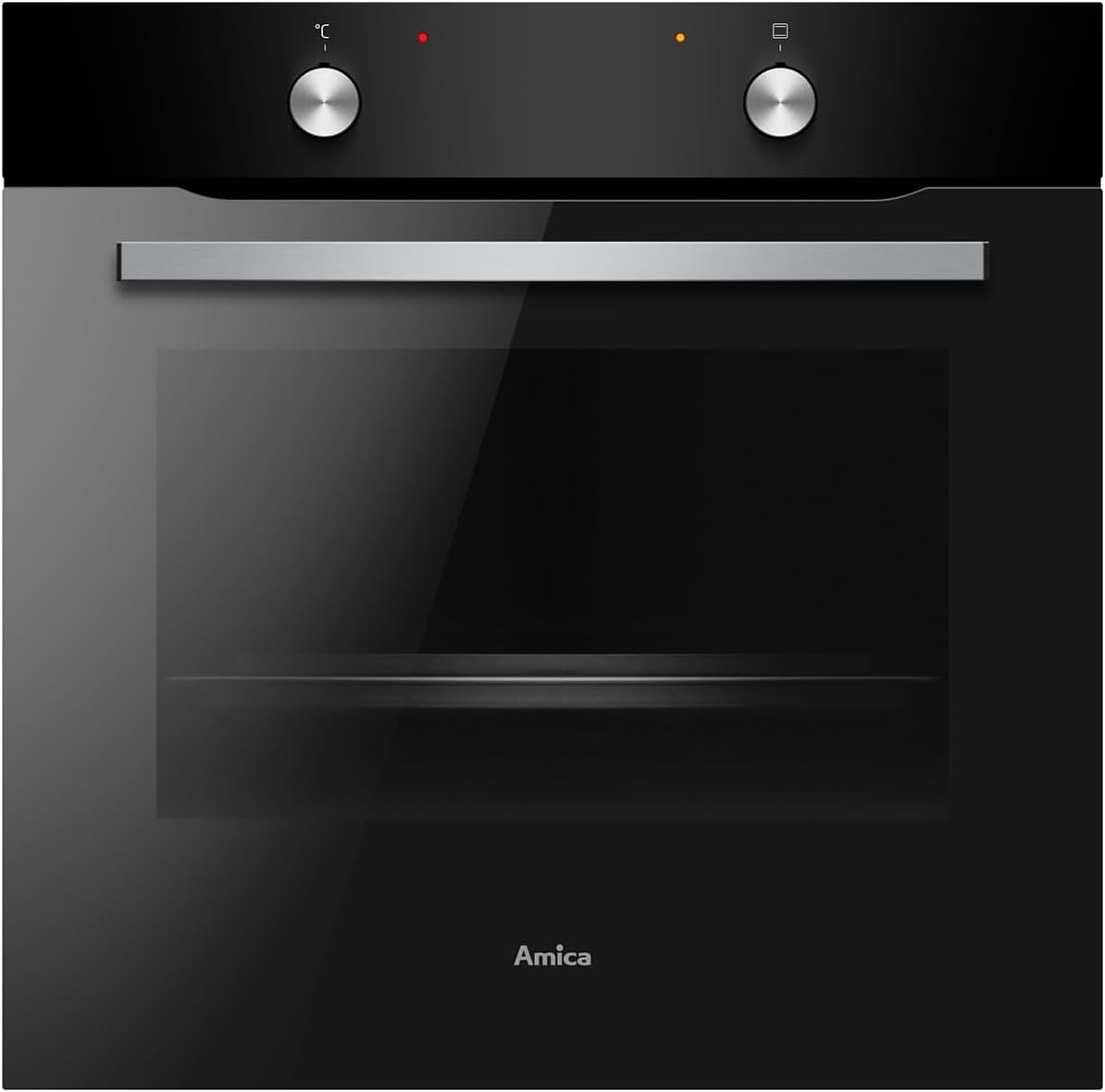 Horno empotrable Amica, EBX 947 600 SM EEK: A Einbau-Backofen, 77 L, SteamClean, Umluft, 6 Backofenfunktionen, CoolDoor3, Matt-Schwarz