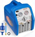 VEVOR Sistemas de refrigeración, Máquina Portátil de Recuperación de Refrigerante 3/4 HP, Máquina de Recuperación con Protección de Alta Presión 2, 2