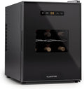 Vinoteca KLARSTEIN, Nevera para vino independiente, 1 zona, Nevera para bebidas pequeña, vino pequeña, con puerta de cristal, botellas