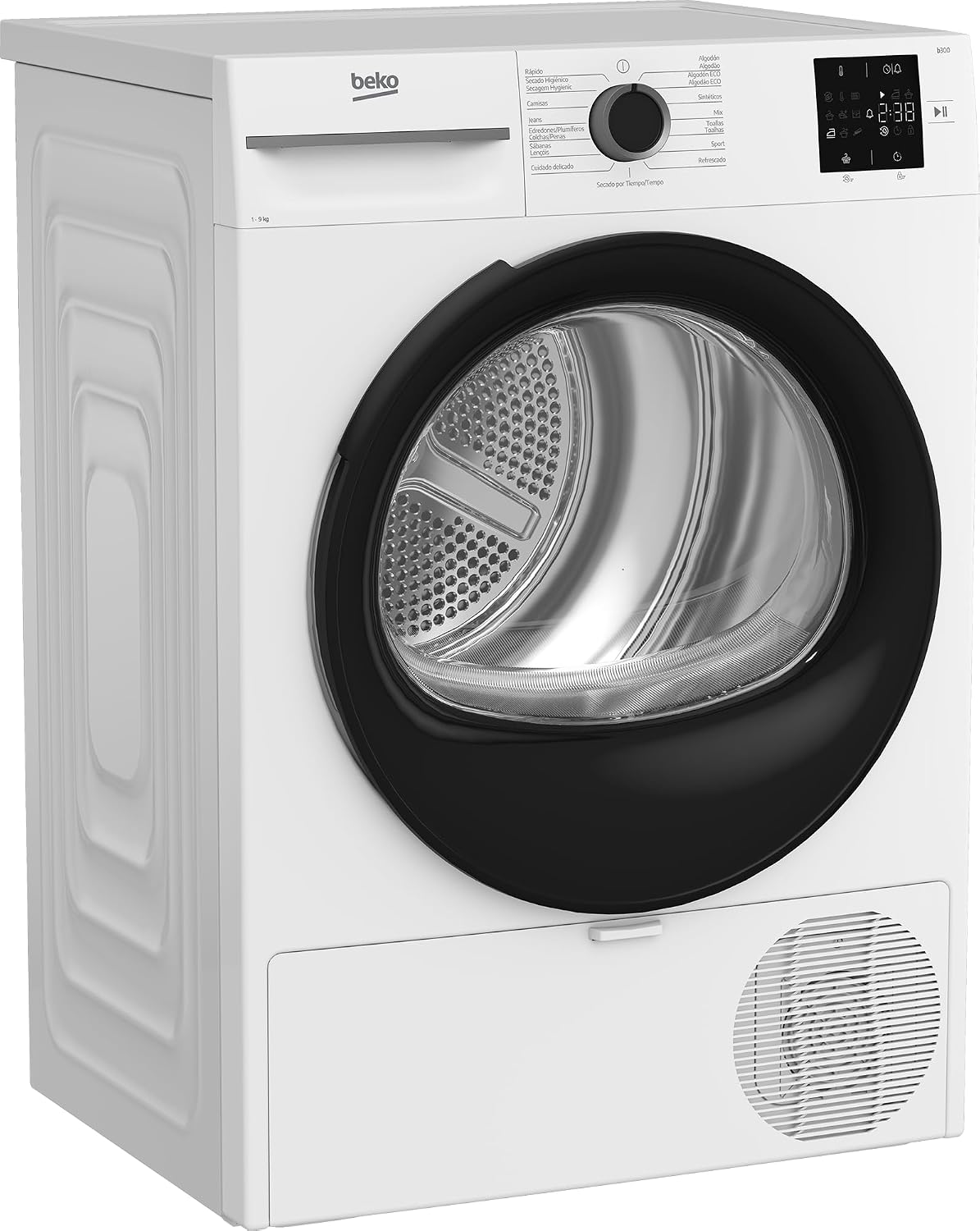 BM3T39220WB de Beko, secadora con bomba de calor, Secadora Bomba de Calor 9kg 15 programas Clase E Blanca