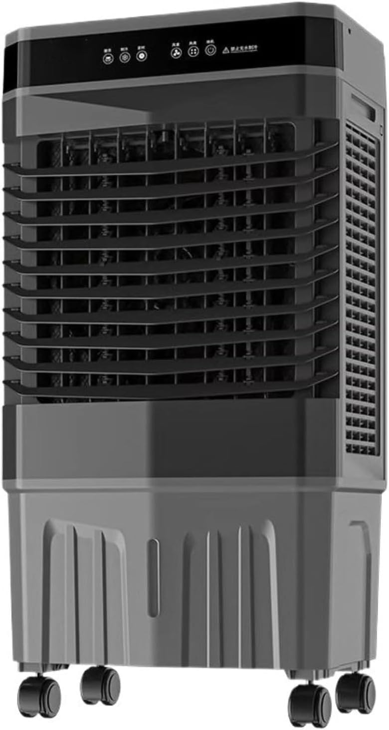 JAVPTAV Aire acondicionado portátil, Enfriador de aire evaporativo con tanque de agua Acondicionador de aire portátil con 3 velocidades 12H