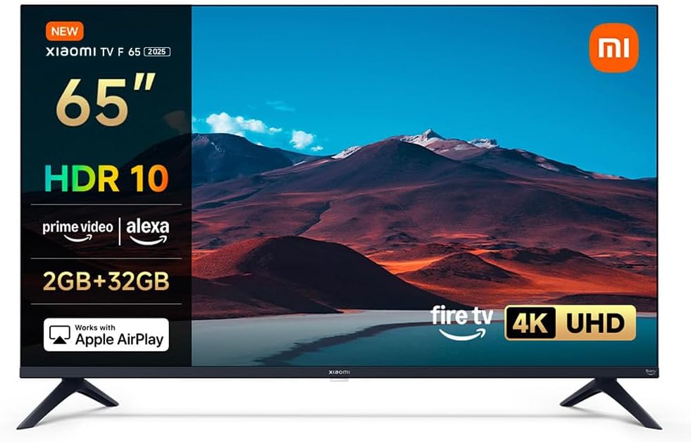 Smart TV TV F 65 Pulgadas 2025, 4K UHD Smart TV Fire OS8 HDR10 L65MB-FAEU, Xiaomi