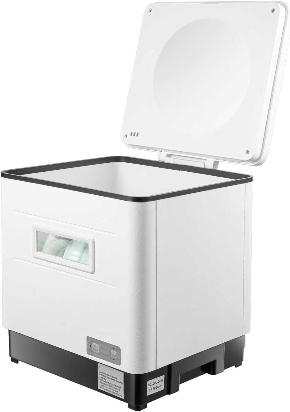 Lavavajillas de encimera de BREXOLP, 1500 W, 60 L de acero inoxidable, lavavajillas mini lavavajillas de mesa, lavavajillas compacto, 6 cubiertos