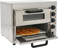 Hornos individuales para pizza de CLEADONG, Horno eléctrico para 2 pizzas (3000 W)