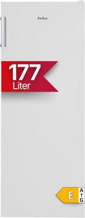 Amica Congelador vertical, Congelador independiente 177 l FrostControl descongelación manual 4 cajones 2 estantes congeladores 2 solapas 144 x 54 x 55